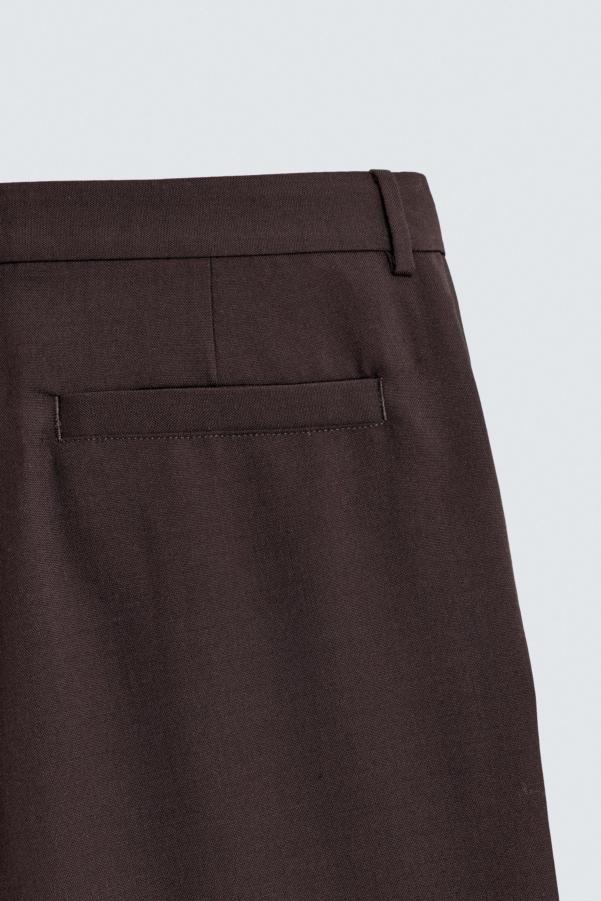 WOOL BLEND SUIT PANTS